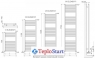 Полотенцесушитель Cordivari LISA 22 H=700 интернет магазин
