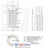 Бойлер косвенного нагрева TESY EV 17S 300 65 F41 TP3 интернет магазин
